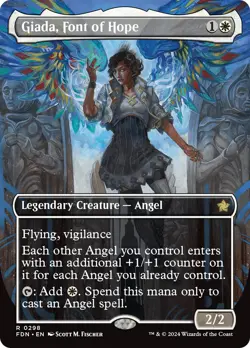 Giada, Font of Hope (Borderless) [Foundations] Foil Near Mint - Image 1