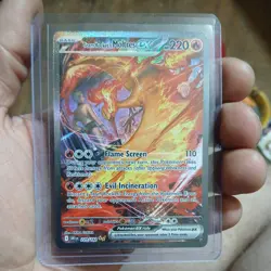 Pokemon TCG Team Rockets Moltres EX 229/182 SIR Destined Rivals Near Mint - Image 2