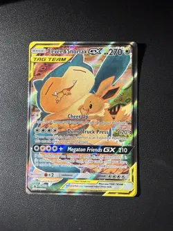 Pokemon TCG: Eevee & Snorlax GX Promo SM169 Sun & Moon Promo - Image 1