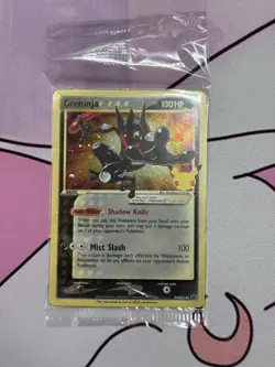 SEALED Greninja Gold Star SWSH144 Pokemon Celebrations Holo Rare SWIRL - Image 3