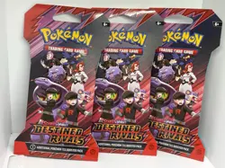 Pokemon Destined Rivals Sleeved Booster Packs Lot of 5 - Factory Sealed - Image 1