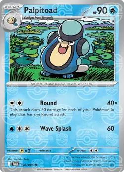 Palpitoad 020/086 [Master Ball] Reverse Holo - Black Bolt Pokemon - Image 1