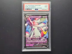 PSA 9 Dark Sylveon V 134 Celebrations Collection Swsh Black Star Promo Pokemon - Image 1