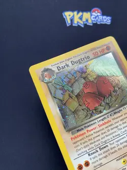 Pokemon TCG Dark Dugtrio Team Rocket 6/82 Holo Rare With Swirl LP. - Image 2