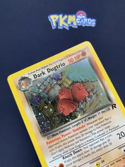 Pokemon TCG Dark Dugtrio Team Rocket 6/82 Holo Rare With Swirl LP. - Image 3