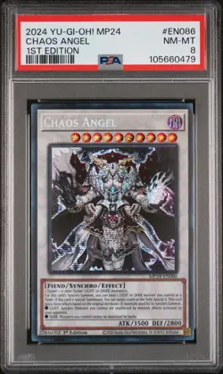 2024 YU-GI-OH! MP24-EN086 CHAOS ANGEL 1ST EDITION PSA 8 - Image 1