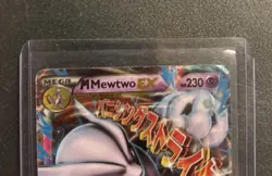 Pokemon M Mega Mewtwo EX Ultra Rare Holo TCG Card 63/162 XY Breakthrough - Image 3