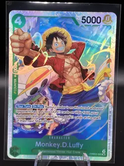 One Piece Card Game Monkey.D.Luffy PRB02-005 SR English - Image 1