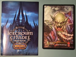 World of Warcraft TCG Assault on Icecrown Citadel Raid Deck w Treasure Cards NM - Image 5