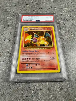 Pokemon TCG Cards Charizard 11/108 Evolutions Holo Rare PSA 8 NM-MT - Image 1