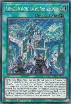 DUAD-EN054 Artmage Academic Arcane Arts Acropolis - Secret Rare Card 1st Edition - Image 1
