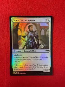 Tenth District Veteran - Foil - Ravnica Allegiance - Magic the Gathering - MTG - Image 1