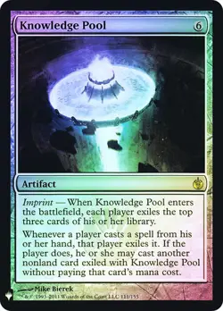Magic The Gathering MTG KNOWLEDGE POOL FOIL The List NM Near Mint - Image 1