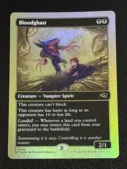 MTG Aetherdrift Bloodghast First-Place Foil 0445 NM Rare - Image 1