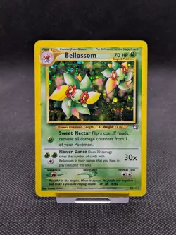 Bellossom 3/111 Holo Neo Genesis Set Pokemon Card WOTC Played - Image 1