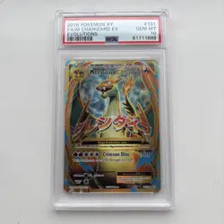 2016 Pokemon XY Evolutions Full Art FA Mega M Charizard EX 101/108 - PSA 10 - Image 1