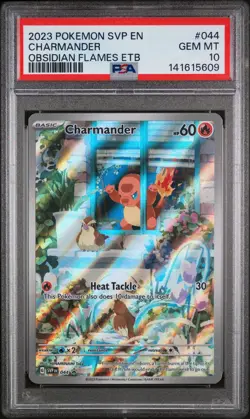 Charmander ⭐ 044/197 Obsidian Flames Elite Trainer Box 2023 Pokemon PSA 10 - Image 1
