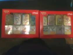 POKEMON TCG SCARLET & VIOLET 151 4 PACK MINI TINS FACTORY SEALED SAMSCLUB BOX x2 - Image 1