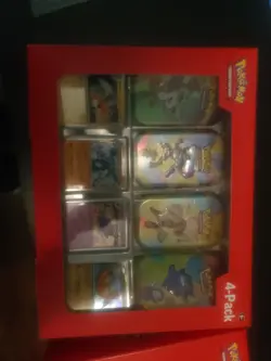 POKEMON TCG SCARLET & VIOLET 151 4 PACK MINI TINS FACTORY SEALED SAMSCLUB BOX x2 - Image 2