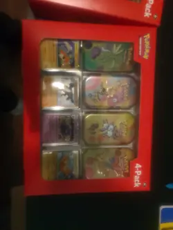 POKEMON TCG SCARLET & VIOLET 151 4 PACK MINI TINS FACTORY SEALED SAMSCLUB BOX x2 - Image 3