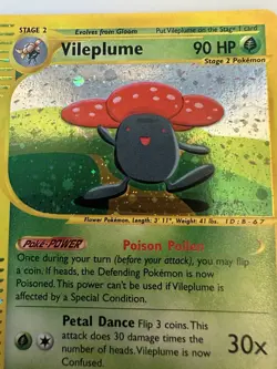 Vileplume Holo Rare 31/165 Expedition Base Set WOTC Vintage Pokemon - Image 2