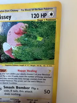 Blissey Aquapolis Holo Rare H6/H32 WOTC Vintage Pokemon - Image 3