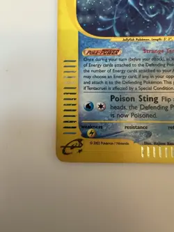 Tentacruel Holo Rare H26/H32 Aquapolis WOTC Vintage Pokemon - Image 5