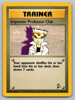 Pokemon TCG Base Set 2 Imposter Professor Oak 102/130 - Image 1