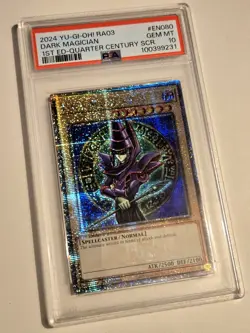 2024 YU-GI-OH! QUARTER CENTURY BONANZA Dark Magician RA03-EN080 QCR PSA 10 QCSR - Image 2