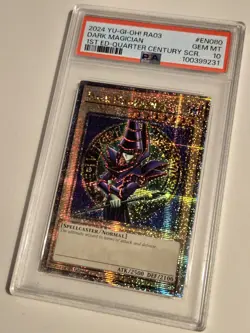 2024 YU-GI-OH! QUARTER CENTURY BONANZA Dark Magician RA03-EN080 QCR PSA 10 QCSR - Image 3