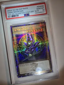 2024 YU-GI-OH! QUARTER CENTURY BONANZA Dark Magician RA03-EN080 QCR PSA 10 QCSR - Image 5