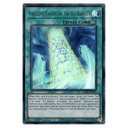 Yugioh Freezing Chains of the Ice Barrier (Ultra Rare 1st Edition) BLTR-EN103 P - Image 1