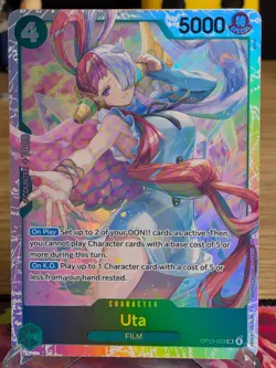 Uta (SR) OP13-023 One Piece Card Carrying On His Will English - Image 1
