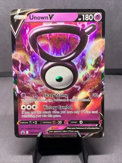 Pokemon TCG Unown V SWSH300 SWSH: Sword & Shield Promo Cards Full Art Rare NM - Image 1