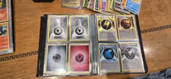 Pokemon Card Collection Over 200 Cards, Tin, Pages, Coins - Image 2