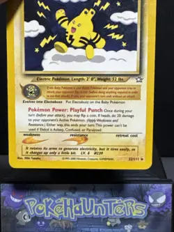 Pokemon Card Elekid 22/111 Neo Genesis WOTC Non Holo Rare Light Play - Image 4
