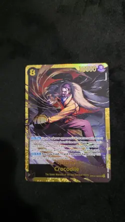 One Piece CCG Bandai Crocodile OP14-120 SEC Foil Character Card - Image 1