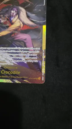 One Piece CCG Bandai Crocodile OP14-120 SEC Foil Character Card - Image 3
