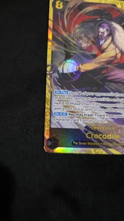 One Piece CCG Bandai Crocodile OP14-120 SEC Foil Character Card - Image 4