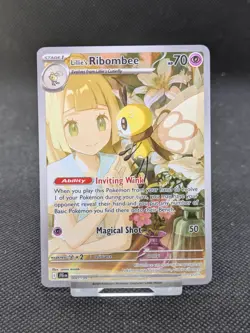 Pokemon Card Lillie's Ribombee 164/159 Illustration Rare Journey Together *New* - Image 1