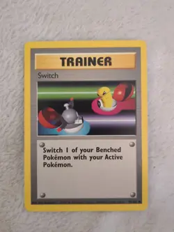 Pokemon Trainer Card Switch 95/102 Common Base Set - Image 1