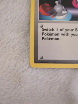 Pokemon Trainer Card Switch 95/102 Common Base Set - Image 4