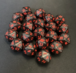 Magic: The Gathering MTG - Aetherdrift Spindown Dice - Lot of 21 - D20 RED - Image 1