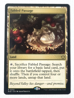 Magic The Gathering MTG: Fabled Passage-Basic Land NF (BLB) Rare 0252 - Image 1