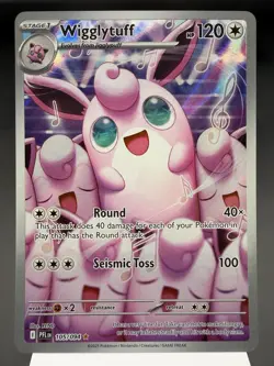Wigglytuff 105/094 - Illustration Rare - Phantasmal Flames Pokemon Card MINT - Image 1