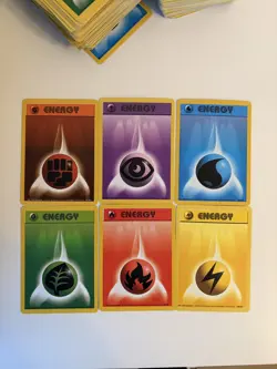 Pokemon TCG Energy Cards Bundle x6 Base Set 1999 WOTC Vintage Lot Play Set - Image 1