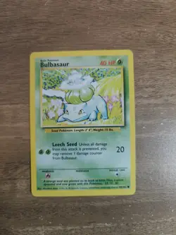 Pokemon TCG - Bulbasaur Base Set 44/102 Regular Unlimited Common {143} - Image 2