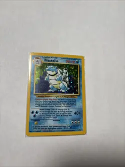 Pokemon TCG Blastoise Holo Rare Base Set 2/102 - Image 1
