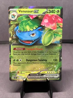 Pokemon TCG Venusaur EX 001/142 Stellar Crown Double Rare Holo NM - Image 1