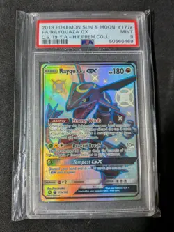 Carta pokemon Rayquaza gx 177a ENG PSA9 - Image 2